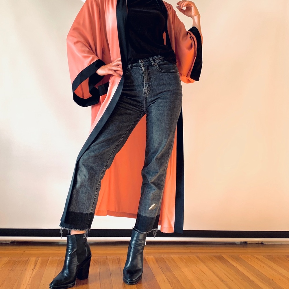 Who What Where Silky Robe Coat